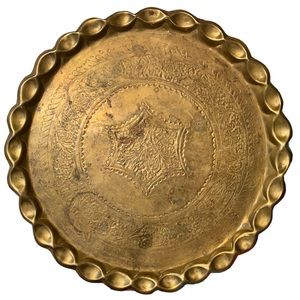 Vintage Large Brass Tray